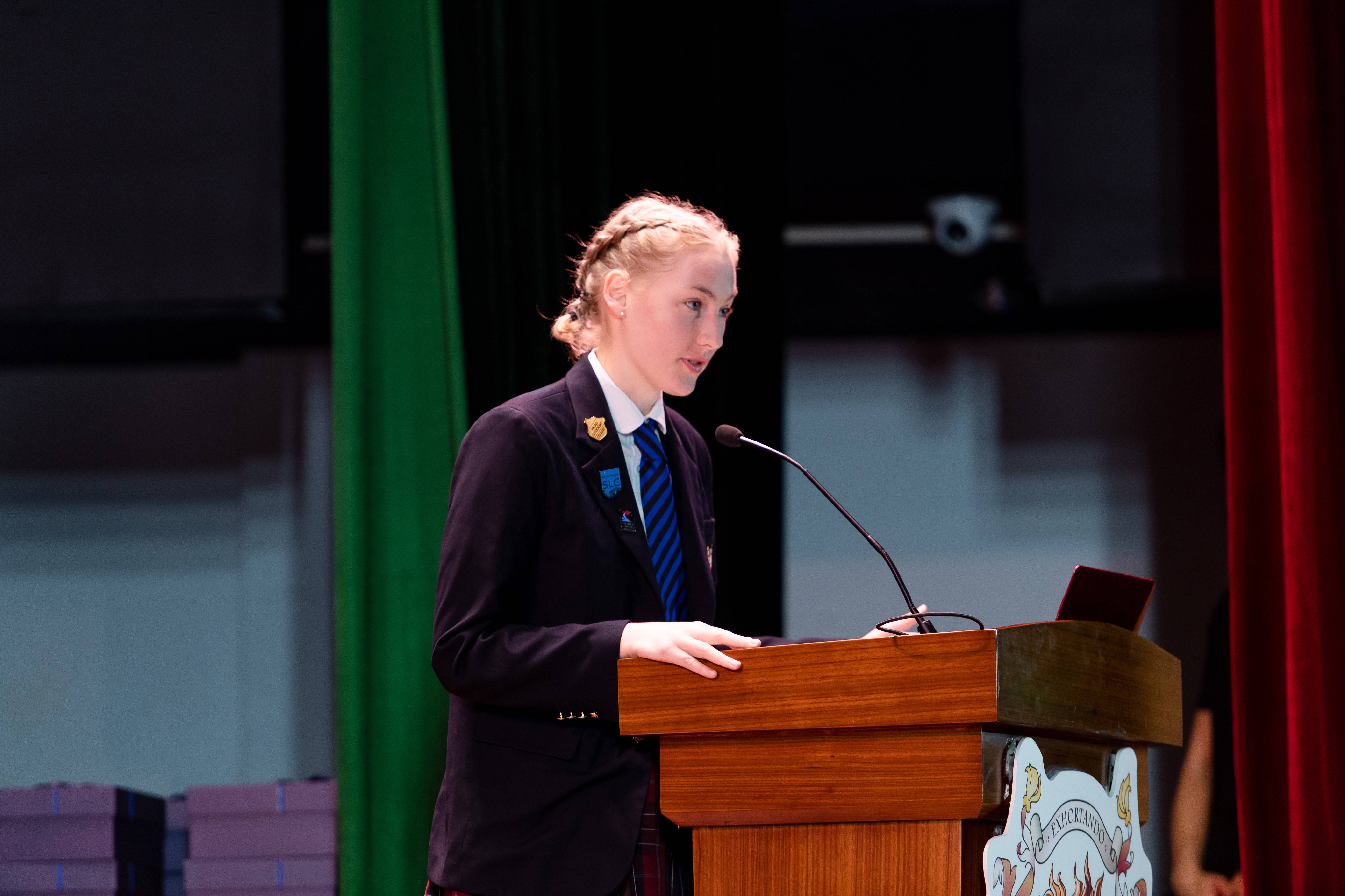 Student Voice: Speech Day Address, Head Student, Isabel, Year 11