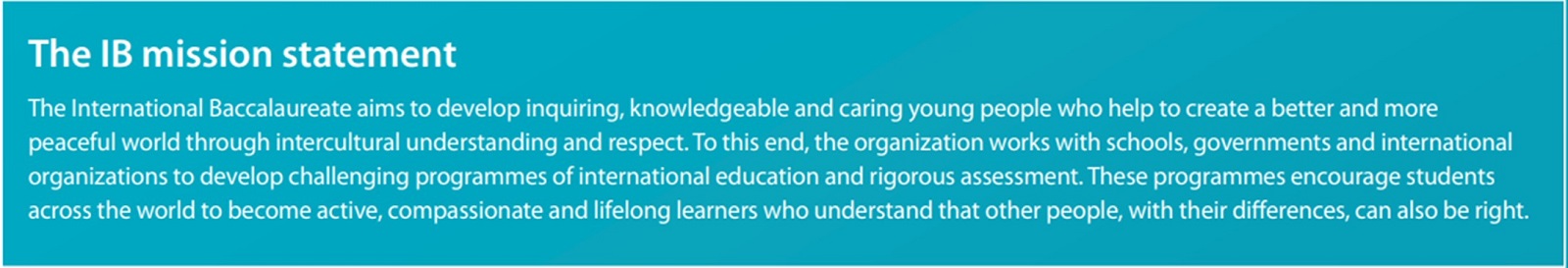 IB mission statement