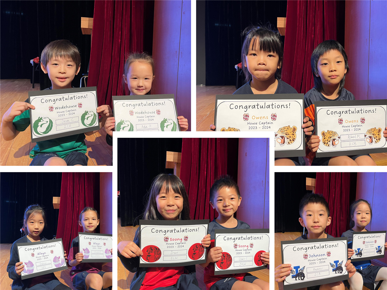 祝贺所有当选的学前部学院学生领导 ！