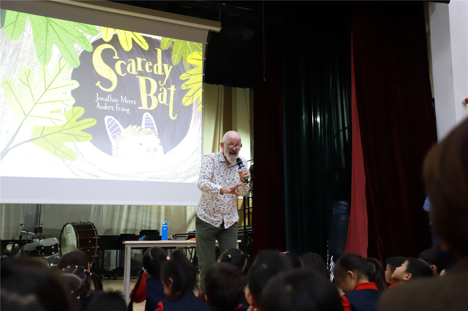 British Author Jonathan Meres and DCB students