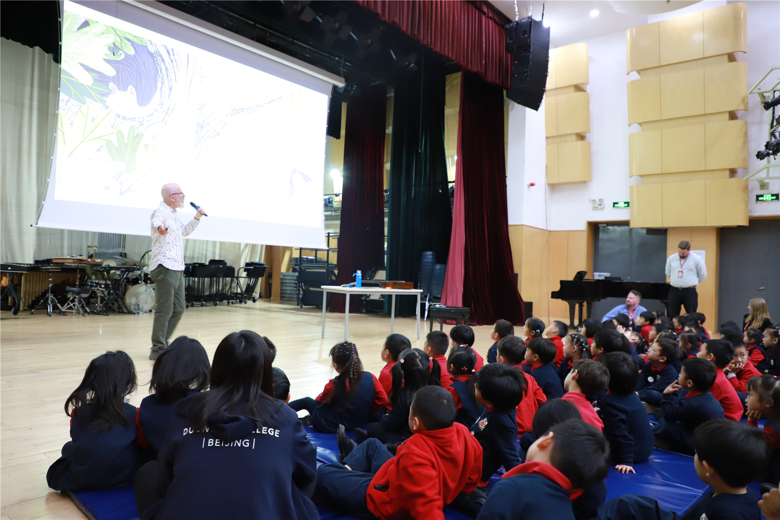 British Author Jonathan Meres and DCB students