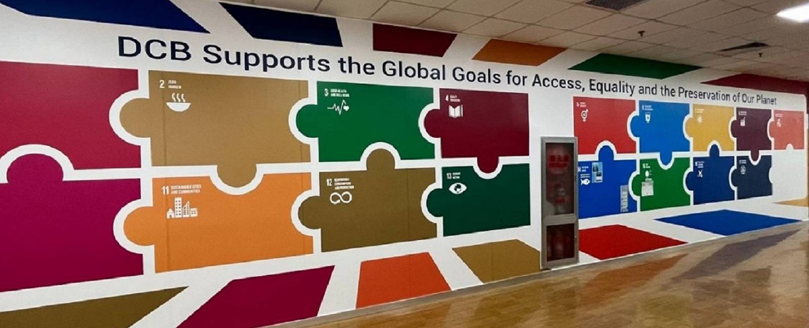 Global Goals statement wall