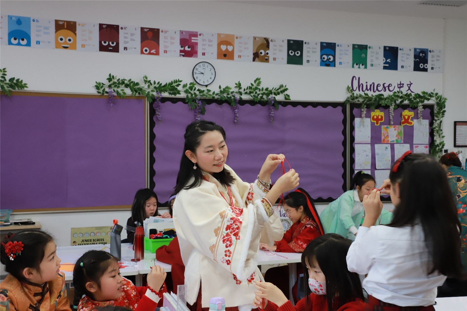 Chinese learning in class