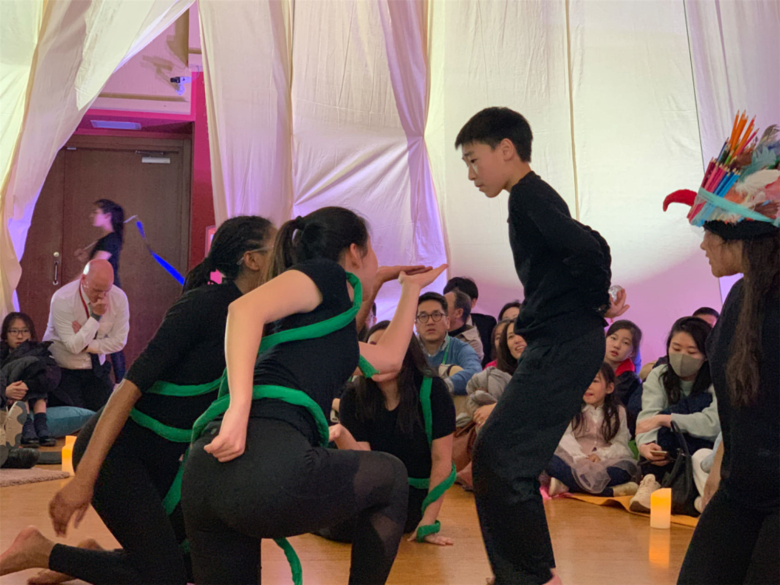 A Year 8 Aidan in the play Haroun and the Sea of Stories