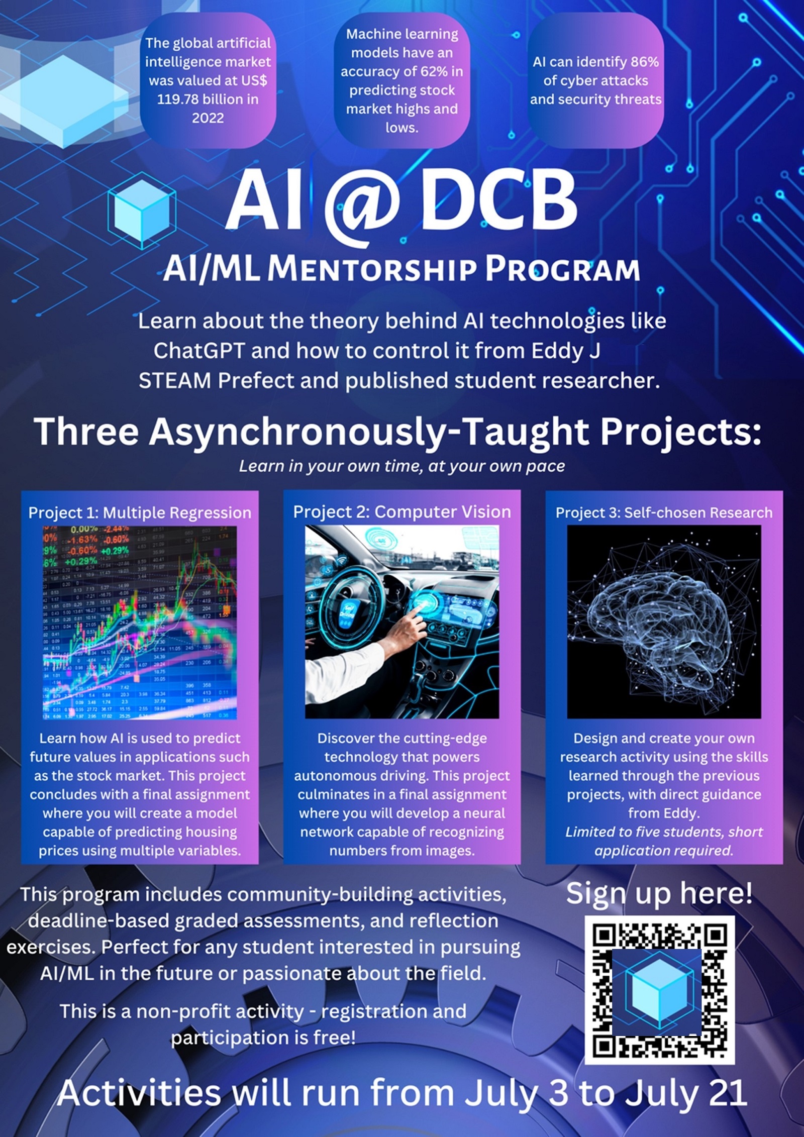 AI summer camp poster