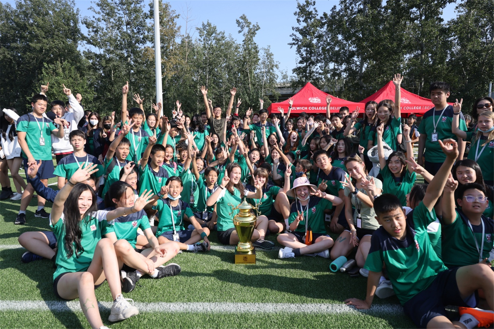Eddy celebrates a successful Sports Day victory with his House, Wodehouse