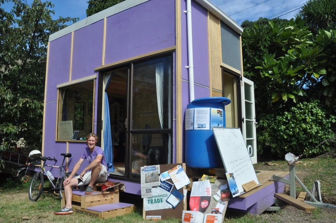 d'Arcy and his solar-powered house Students working on their goals