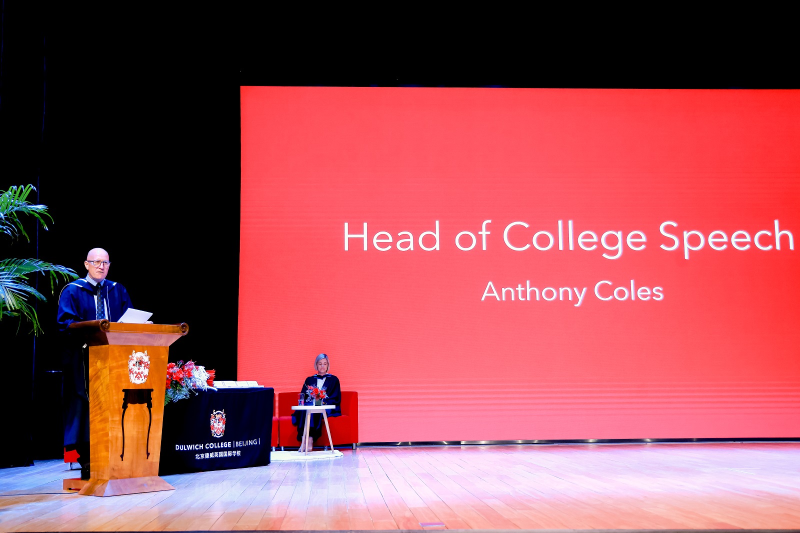 Anthony at the graduation ceremony