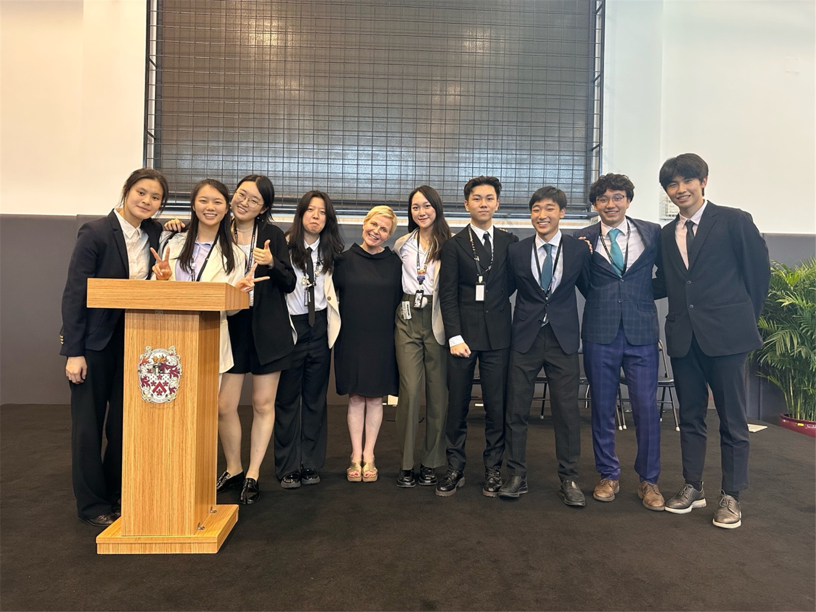 Endora with the 2023 Head Prefect Team and House Prefects