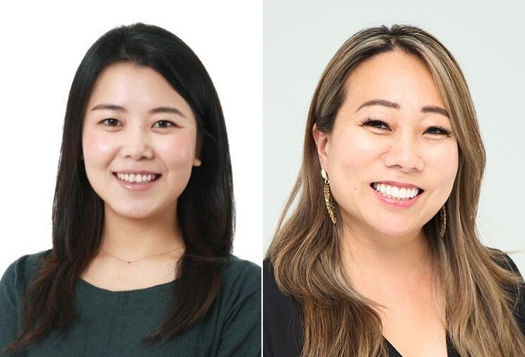 Choe Il-hwa (left) and Jeanie Y. Chang