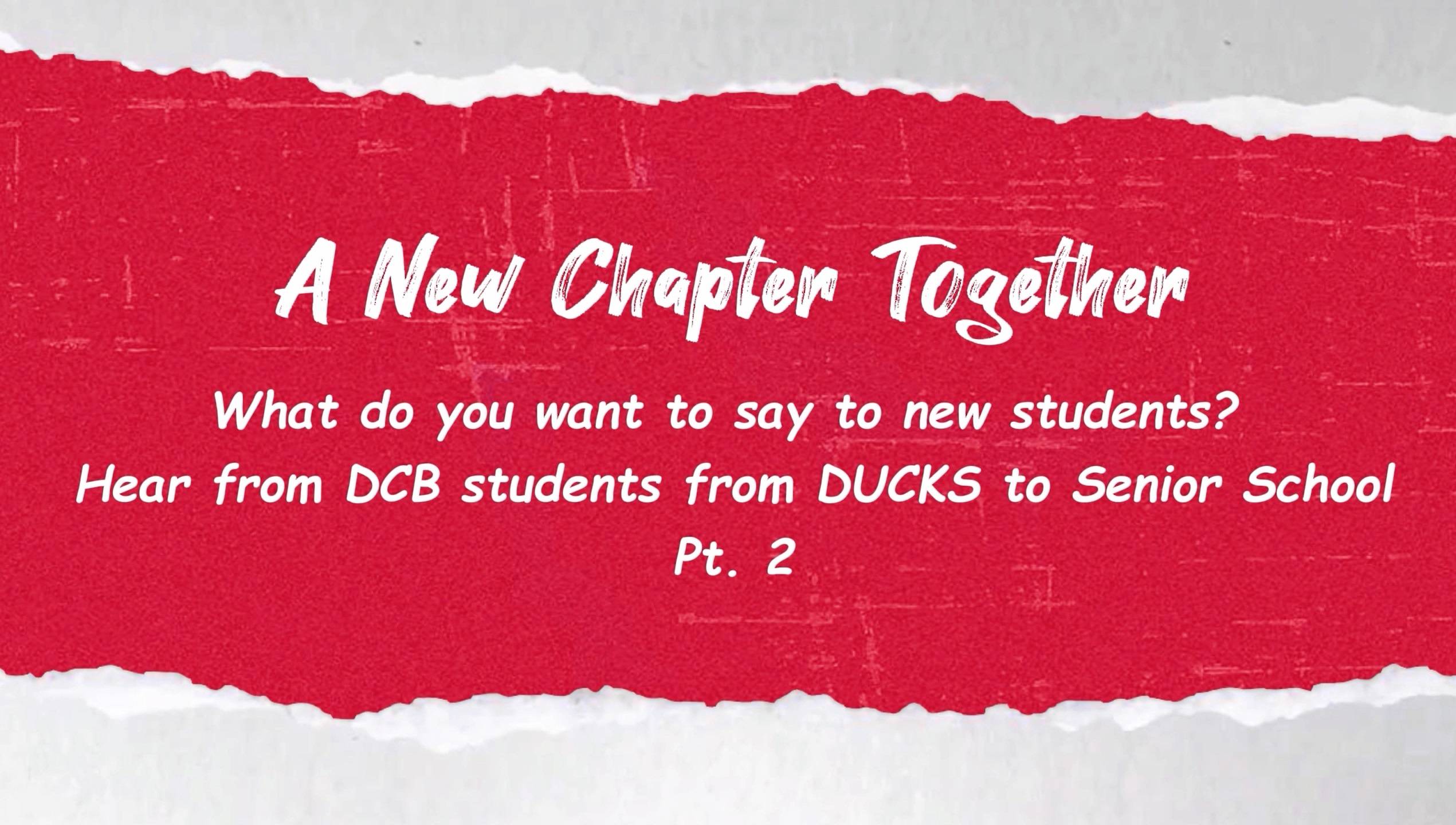 Student Advice for Our Newcomers! Pt. 2