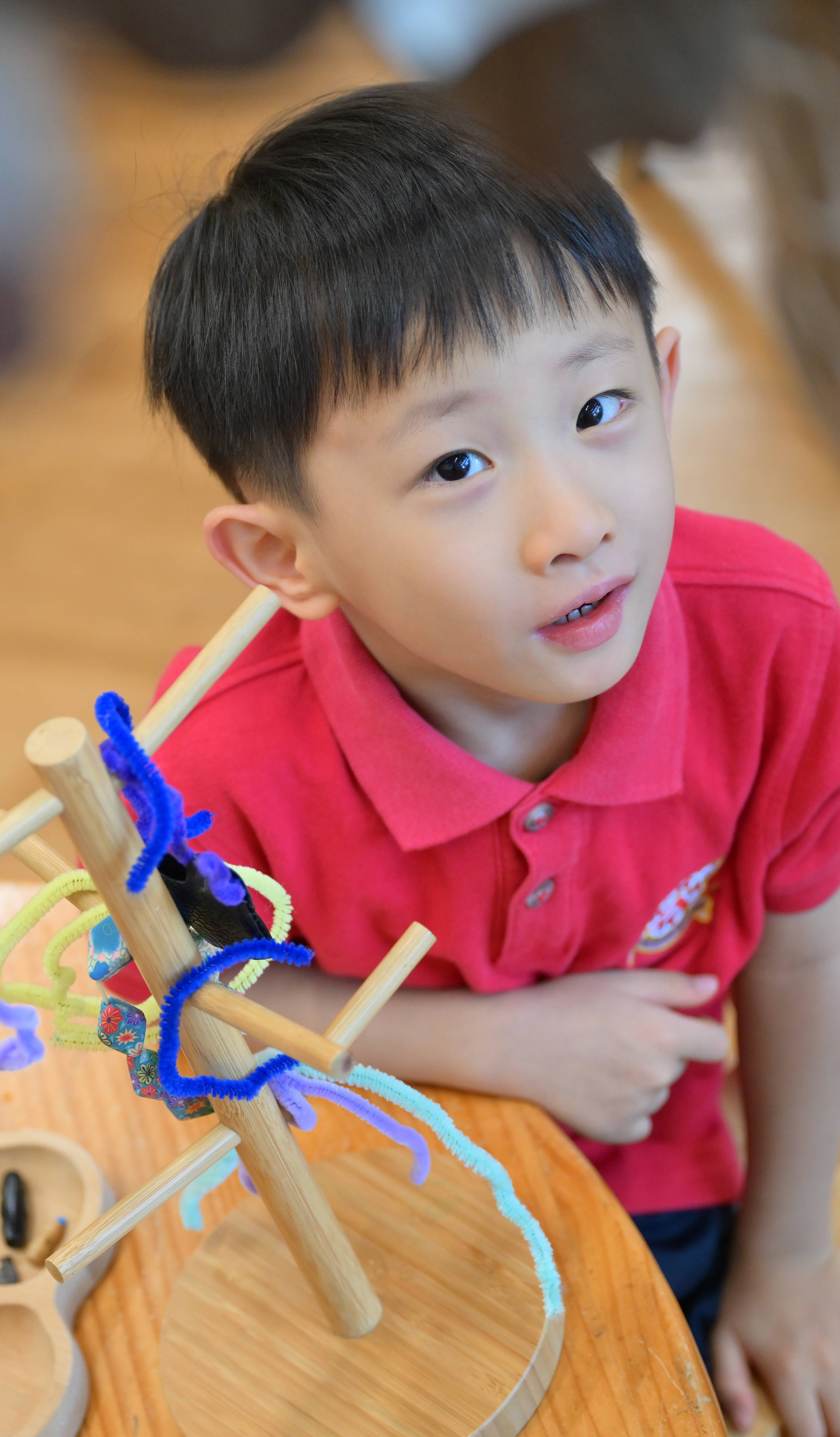 I wake up in the morning happy because I know I am going to school.