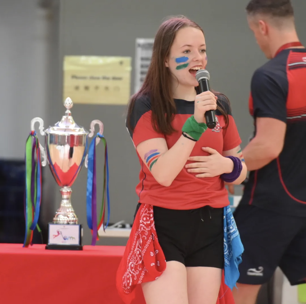 Christiana participates in a House event