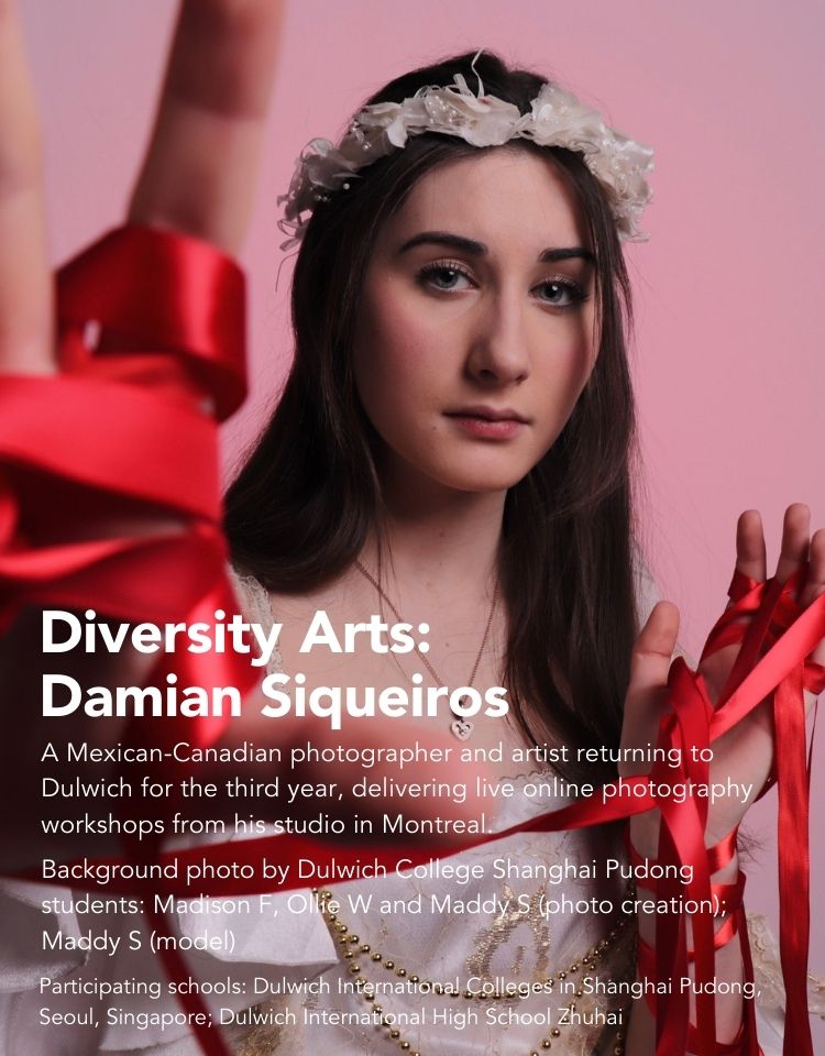 Damian Siqueiros teaches photography arts to Dulwich International College students