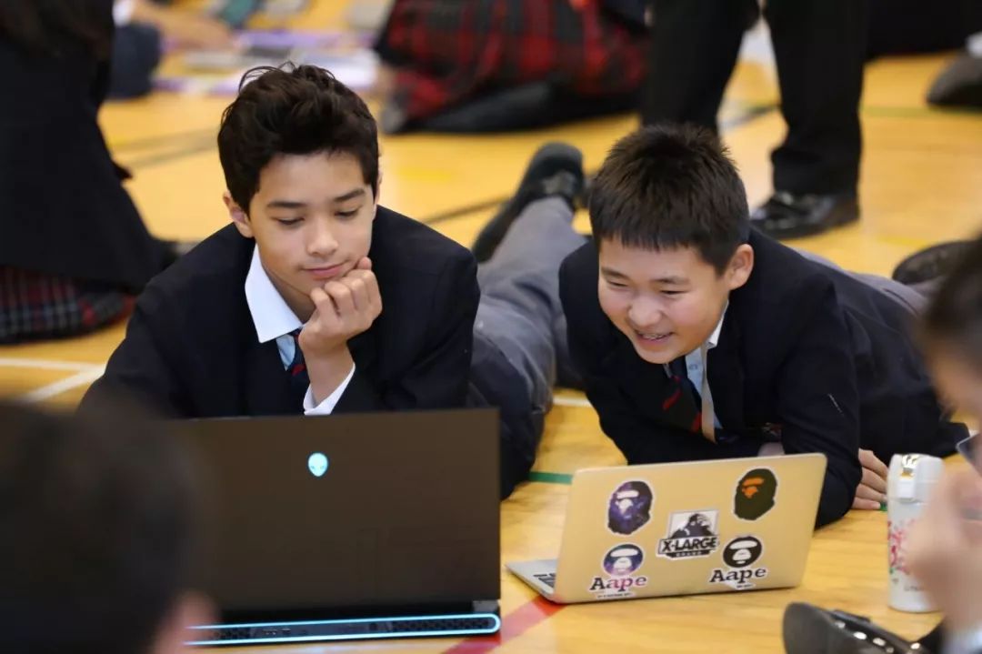 Dulwich College Beijing students enjoying the largest environmental sustainability lesson