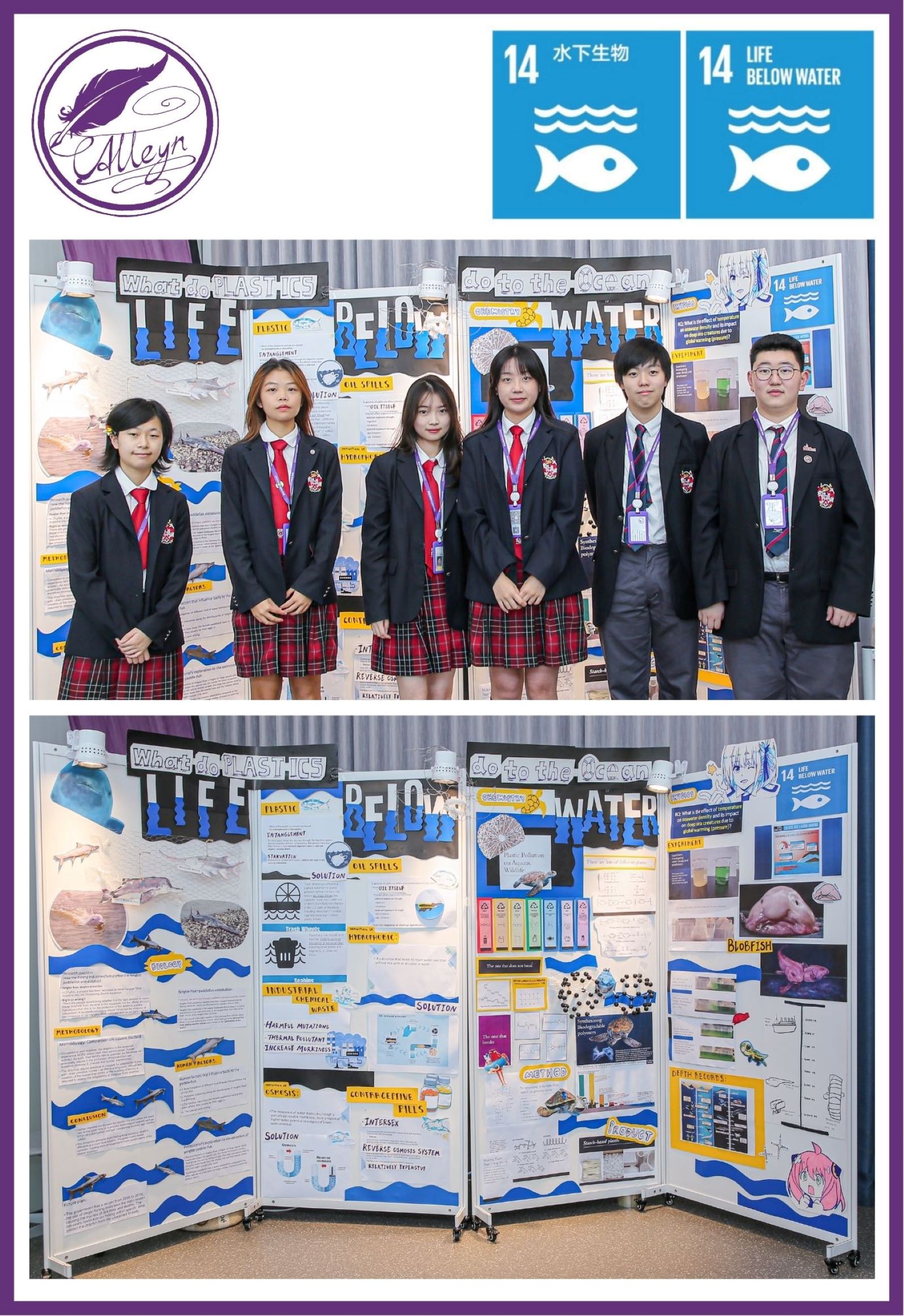 The Alleyn team: Celine H, Alicia G, Eunoia Y, Emmalia W, Daryle A, Tony H, Jason G, Harmony D