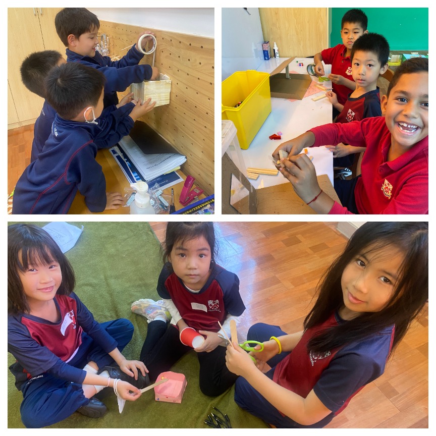 小学部回收纸板小制作