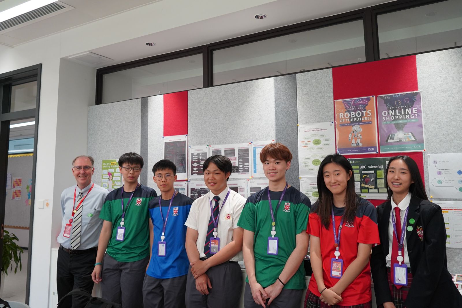Year 10 - Marian H, Ernest L,Terry L and Jerrold Y; Year 11 - Anson L, Joanne H and Ray H