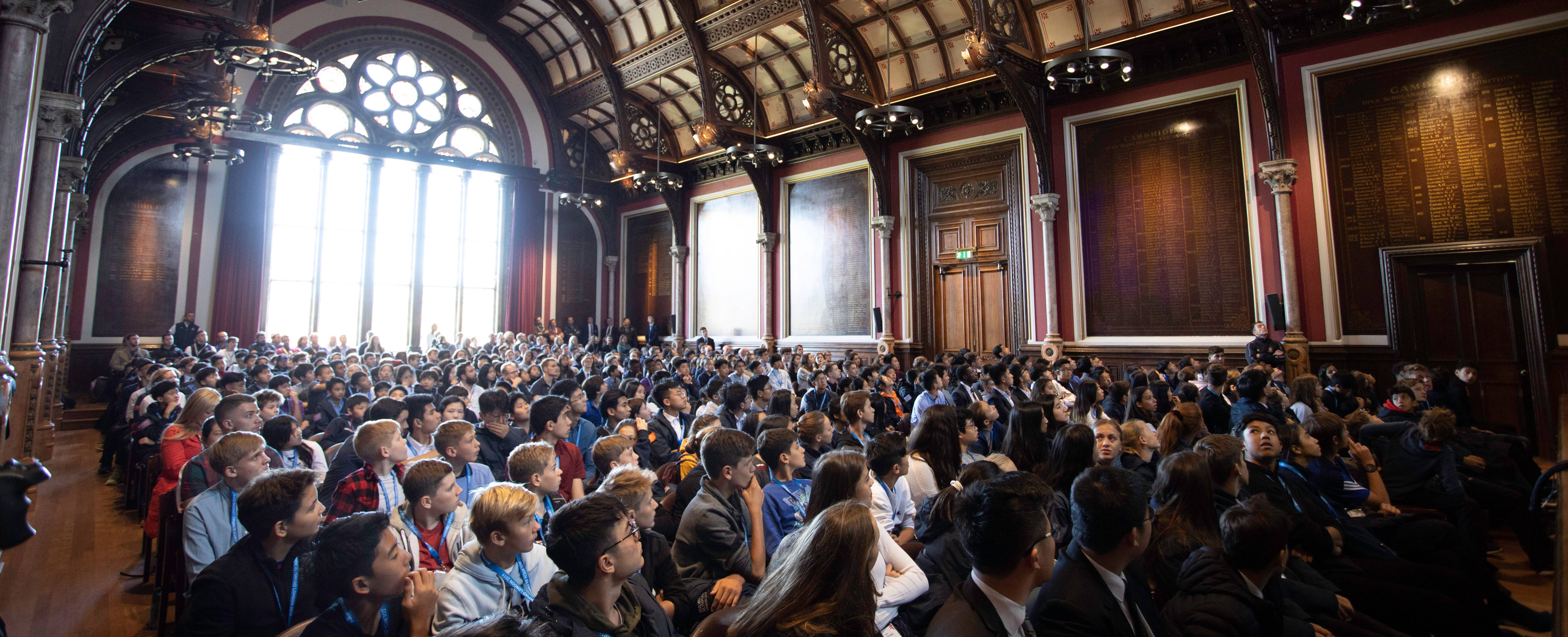 Welcome talk in the Great Hall