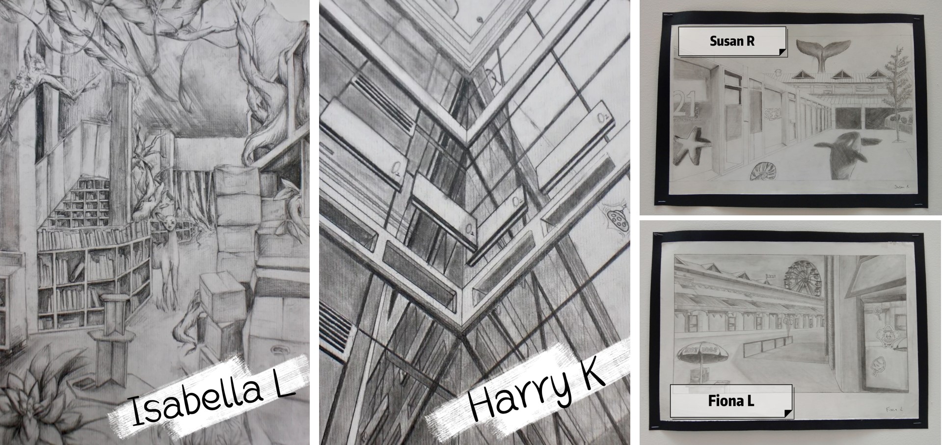 北京德威KS3艺术展 - 九年级超现实空间作品